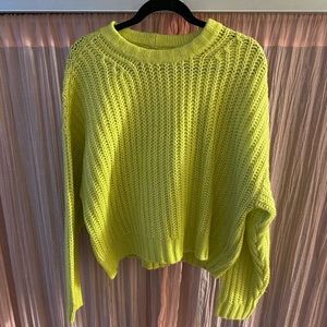 American Eagle Cable Knit Cropped Sweater